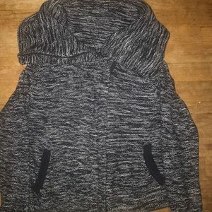 Cowl neck jack with pockets